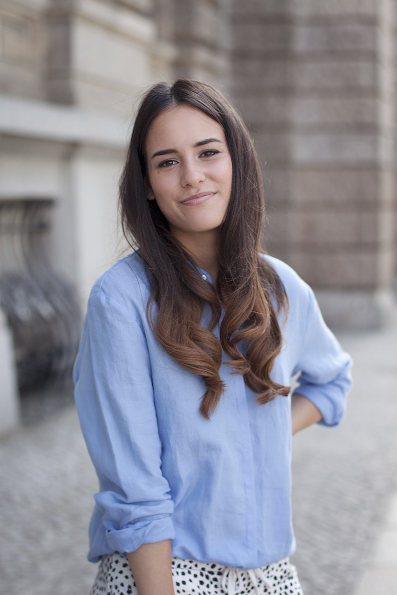 Outfit with Dalmatian Print Shorts