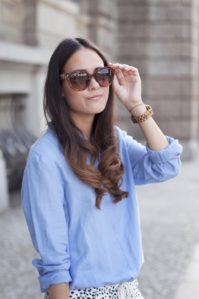 Outfit with Dalmatian Print Shorts
