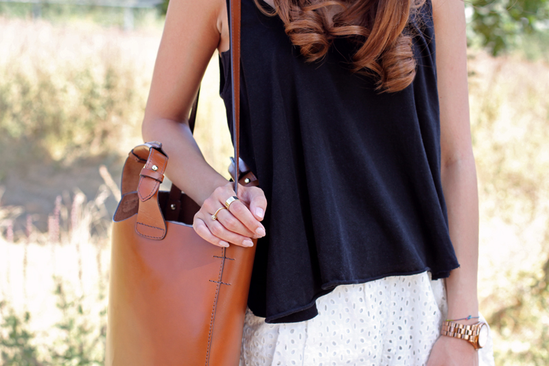 Black and white outfit