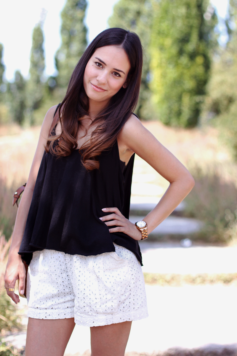 Black and white outfit