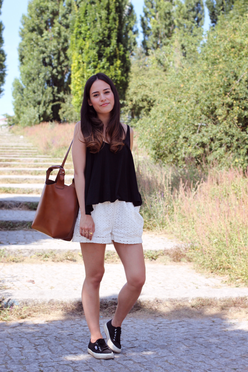 Black and white outfit