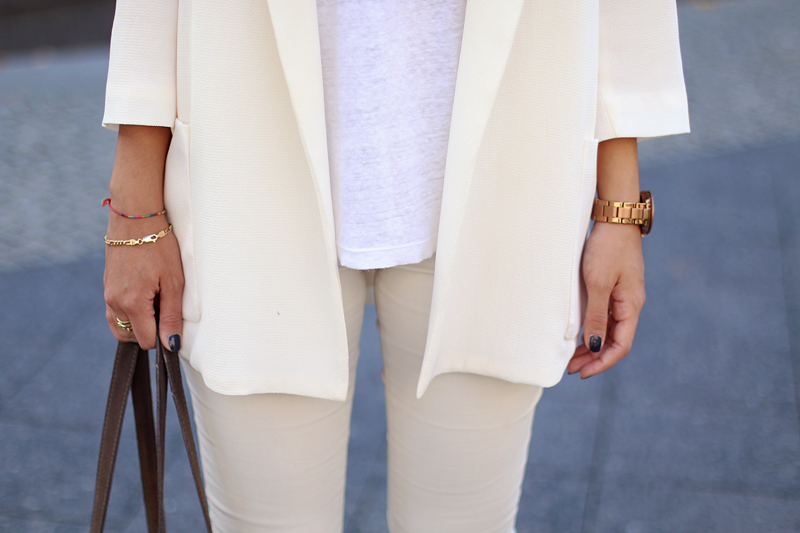 Outfit: tone on tone All white
