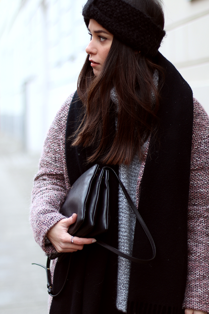 Knitwear and leather, outfit, strick mit leder