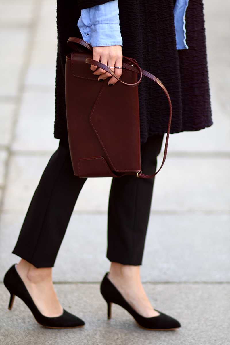 Cigarette Trousers, Tailored Pants, Unbuttoned Shirt, Beanie